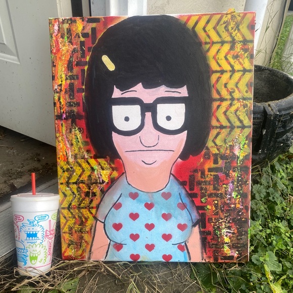Bobs Burgers 18x24 painting - Picture 2 of 2